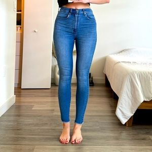 Ultra high rise super skinny jeans by A&F